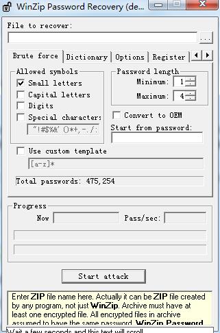 WinZip Password Recovery