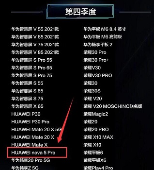 HUAWEI nova5 Pro可以升级鸿蒙系统吗?