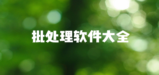 批处理软件有哪些？批处理软件大全