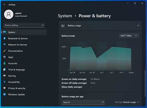Win11如何查看电池情况?