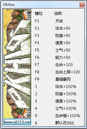 Okhlos修改器 V1.0 绿色版