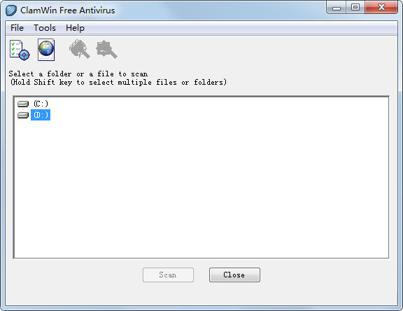 ClamWin Free Antivirus(杀毒软件) V0.99 英文绿色版