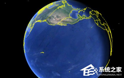 谷歌地球显示阳光在地面运动的轨迹