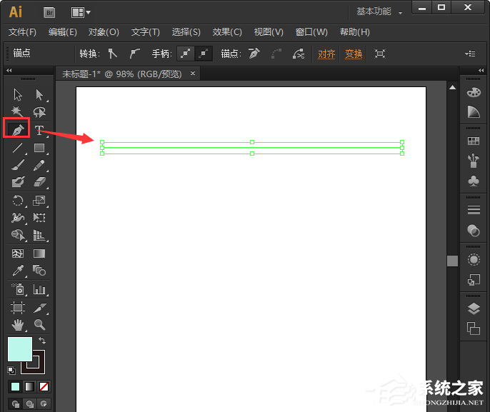 AI中如何制作纹理边框