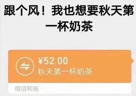 抖音秋天的第一杯奶茶是什么梗?