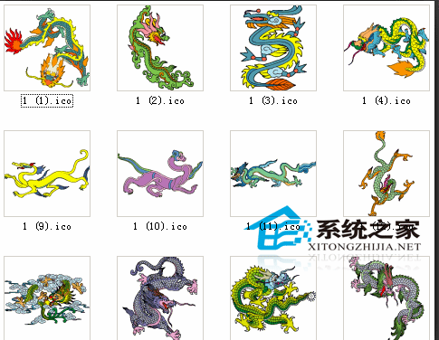 中国龙ICO图标 完整版