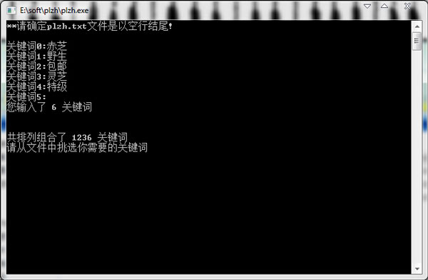 任意字符排列组合工具 中文绿色版