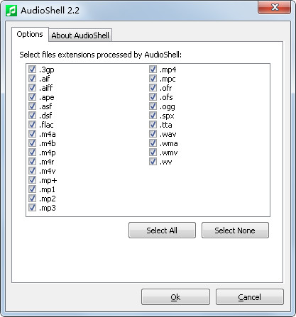 AudioShell(音乐tag编辑工具) V2.2 英文版