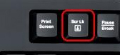 Win7电脑键盘上的scroll lock键有什么用?