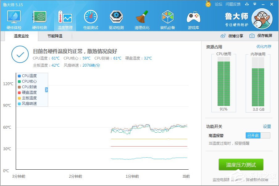 Win10系统怎么看cpu温度?Win10系统查看cpu温度的方法