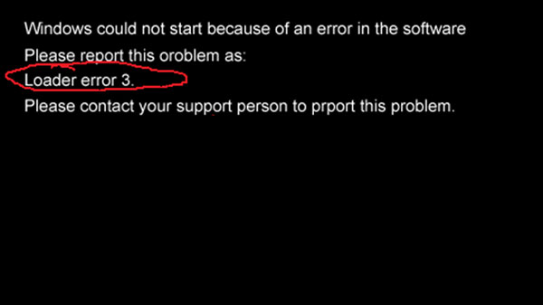 如何解决WindowsXP开机黑屏并提示“loader error 3”问题