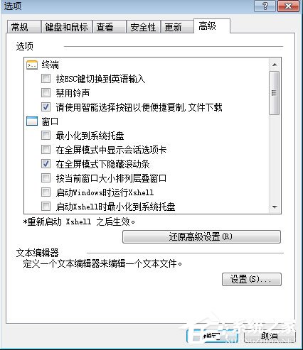 Xshell高级选项有哪些功能?