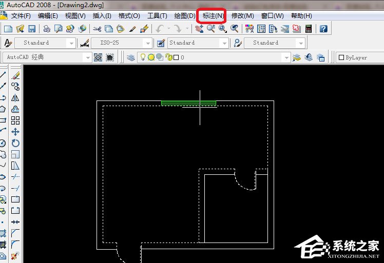 AutoCAD 2008怎么标注尺寸?