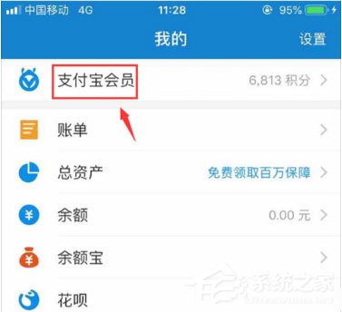 支付宝积分在哪里看?