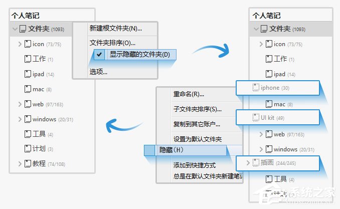 为知笔记如何维护目录?