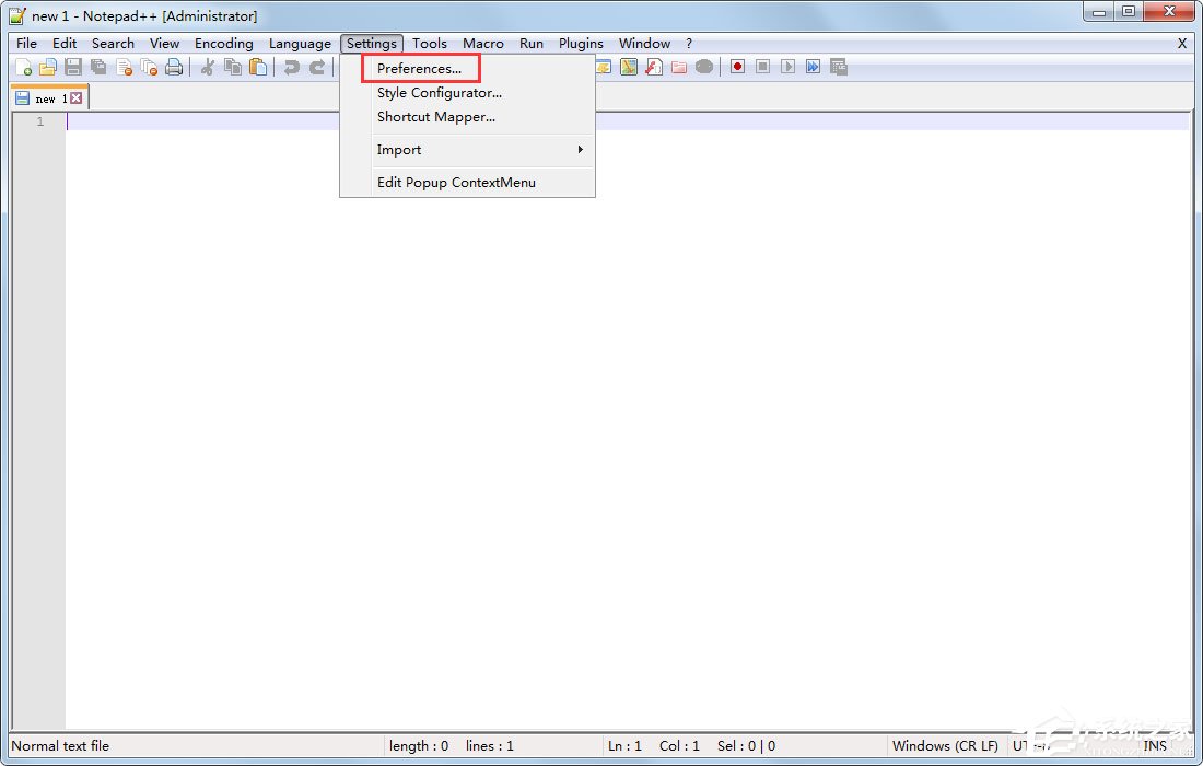 notepad++怎么设置中文?