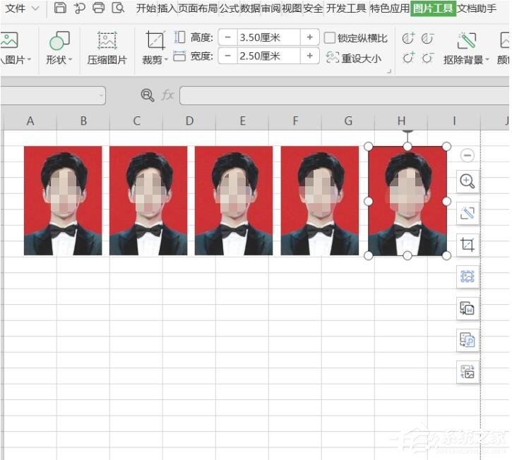 wps表格怎么打印证件照?
