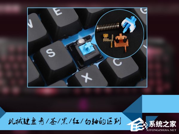 机械键盘什么轴比较好用?机械键盘青/茶/黑/红/白轴的区别