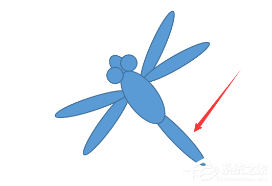 WPS怎么绘画出胖胖蜻蜓?WPS绘画出胖胖蜻蜓的方法