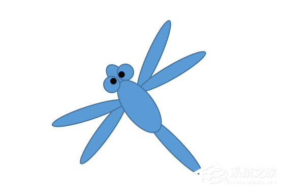 WPS怎么绘画出胖胖蜻蜓?WPS绘画出胖胖蜻蜓的方法