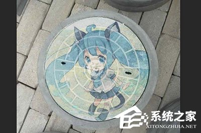 怎么用PS在井盖上涂鸦?用PS在井盖上涂鸦的方法