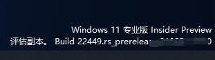 Win11 22449出现评估副本怎么回事