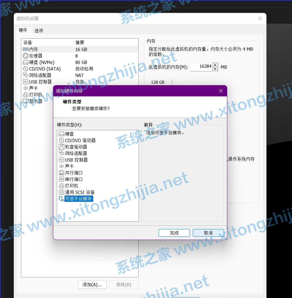 VMware虚拟机中怎么添加TPM2.0?