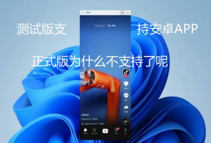 Win11正式版支持安卓么