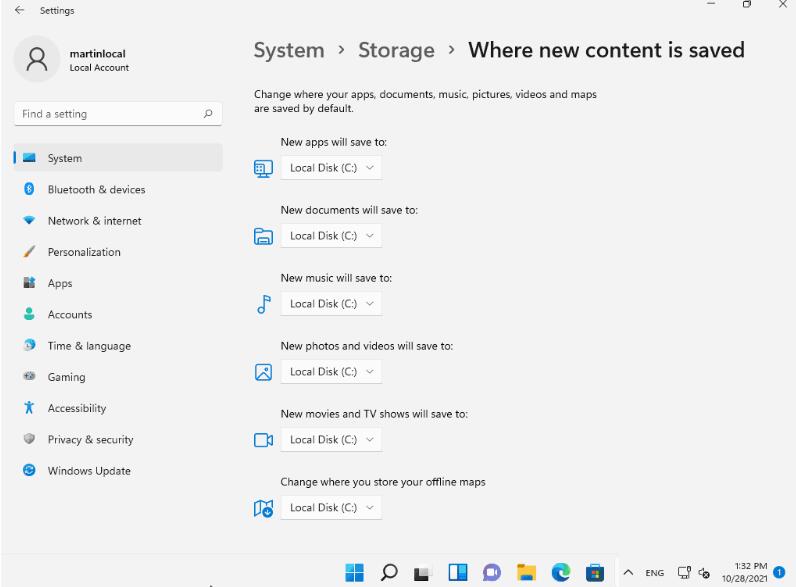 Win11如何更改默认保存位置?