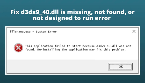 Win11系统提示d3dx9_40.dll丢失怎么办