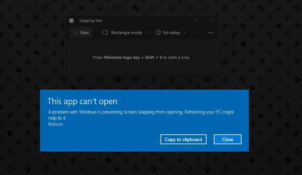 Win11截图提示错误怎么办?