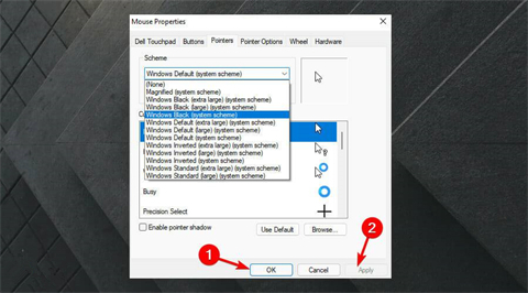 Win11鼠标箭头颜色如何更改?