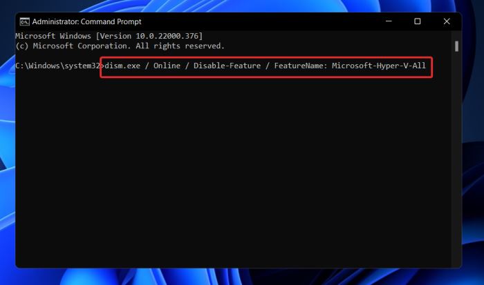Win11怎么关闭Hyper-V虚拟机功能?