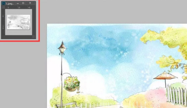 PS怎么创建黑白实时画板?