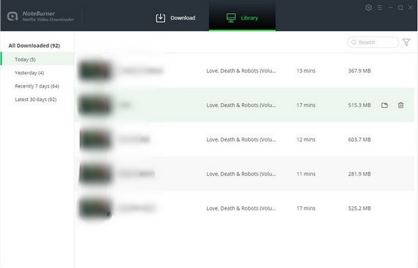 NoteBurner Netflix Video Downloader