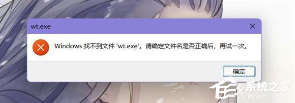 找不到文件wt.wxw