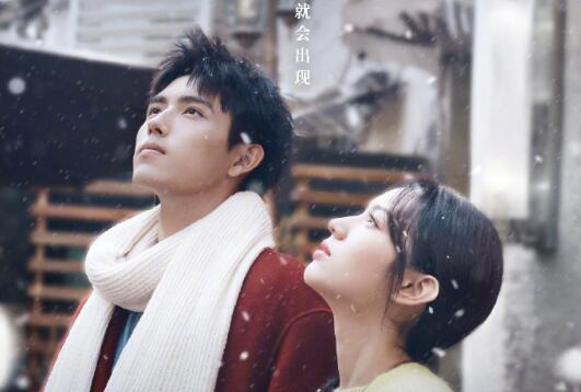 电影《倒数说爱你》发布海报 陈飞宇周也抬头看雪