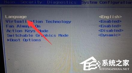 联想Bios怎么切换中文?