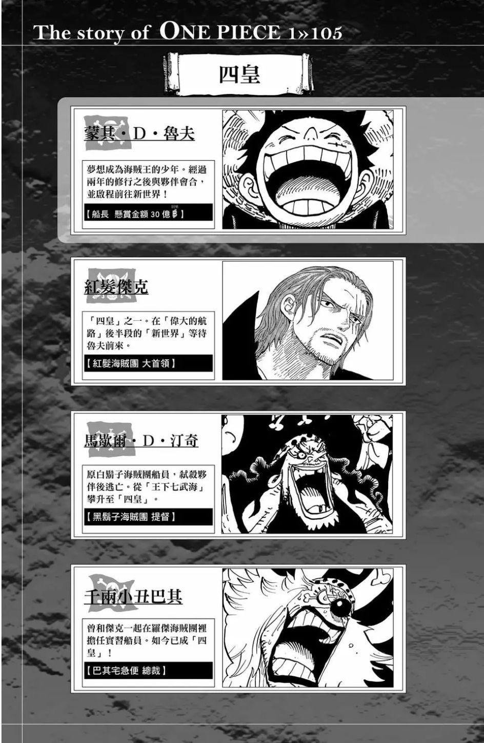 ☑漫画☑mobi☑海贼王☑航海王☑105卷☑分类:冒险 热血 格斗☑中文字幕☑4.3GB