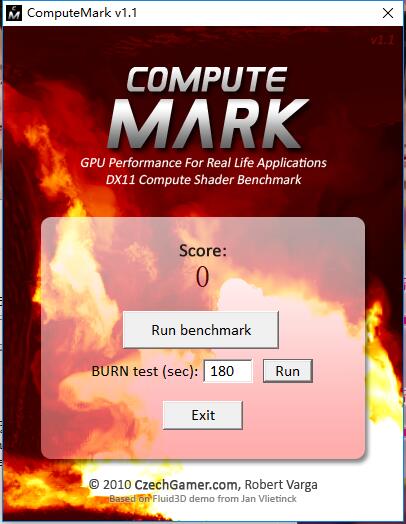 ComputeMark(DX11测试工具)截图