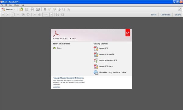 adobe acrobat截图