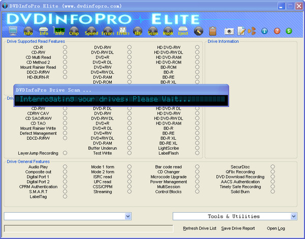 DVDInfoPro Elite 光盘检测工具截图