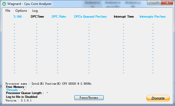 CPU Core Analyser(CPU内核分析工具)截图