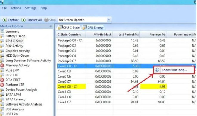 Intel英特尔Battery Life Analyzer(BLA)电池寿命分析工具截图