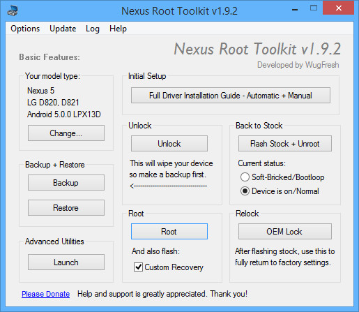 Nexus Root Toolkit(nexus root工具)截图