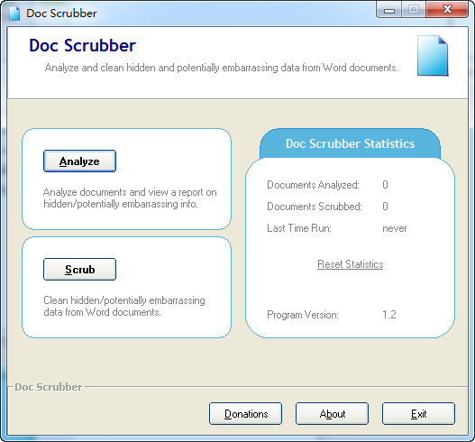 Doc Scrubber(word数据清理工具)截图