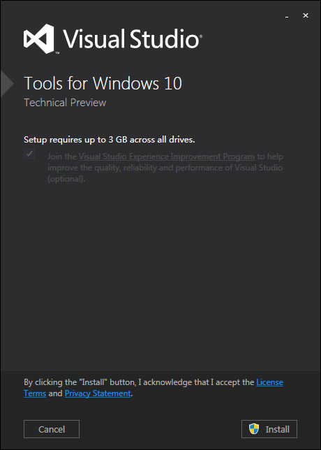 Windows10技术预览版开发工具 Windows10技术预览版开发工具截图
