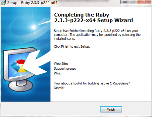RubyInstaller截图