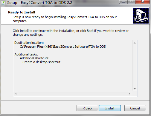 Easy2Convert TGA to DDS截图