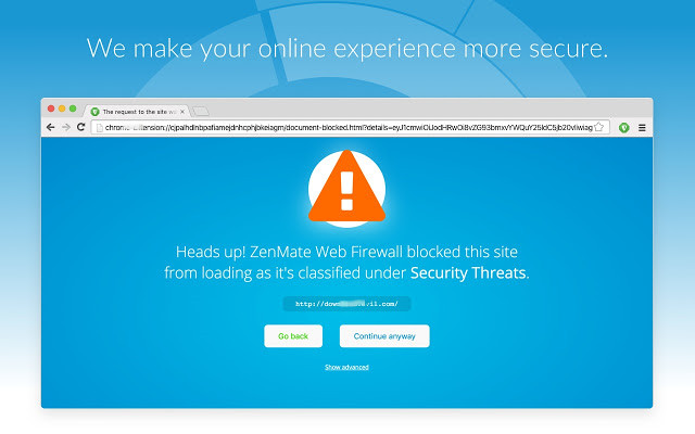 ZenMate for google chrome截图